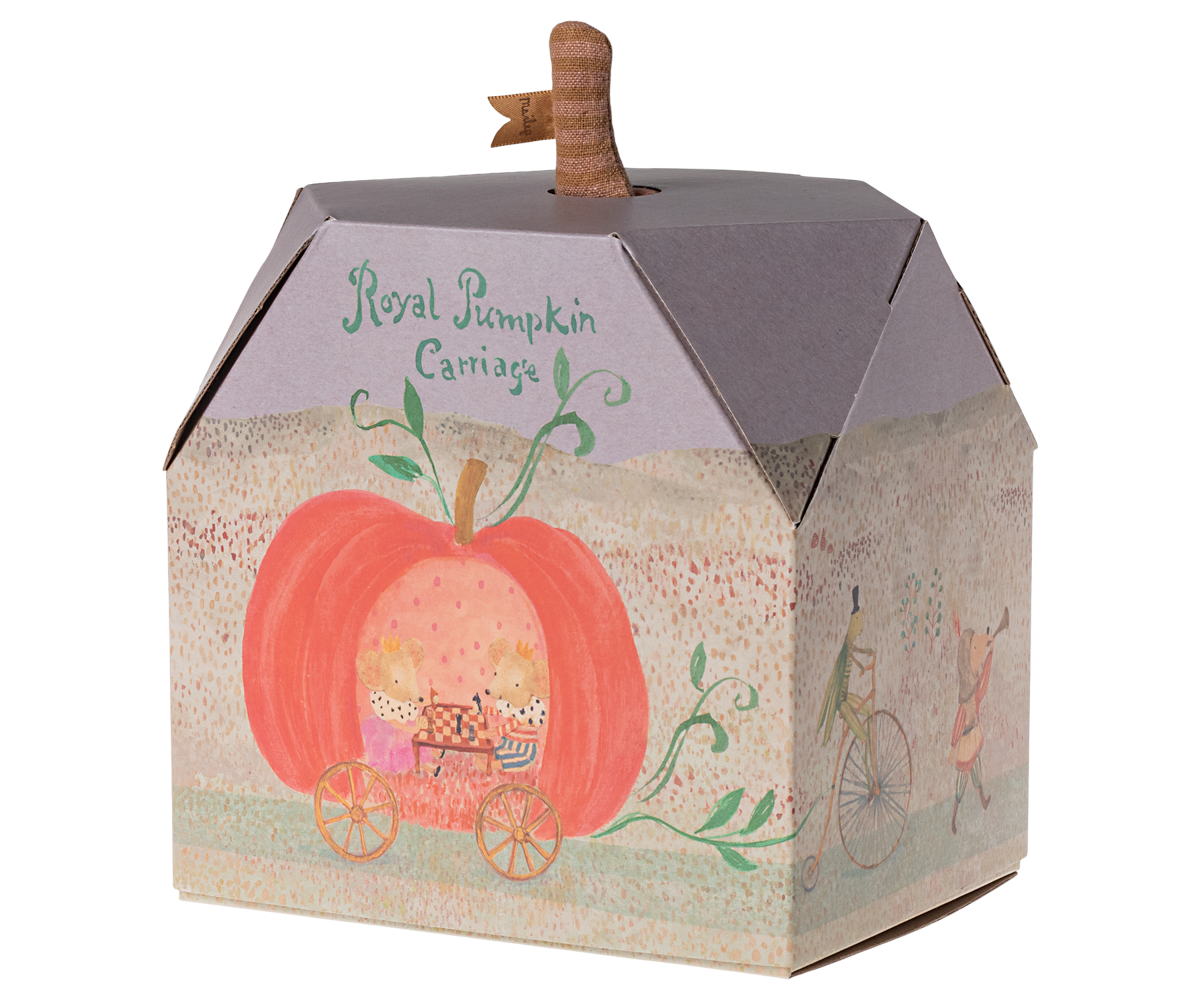 Maileg Miniature Mouse Pumpkin Carriage