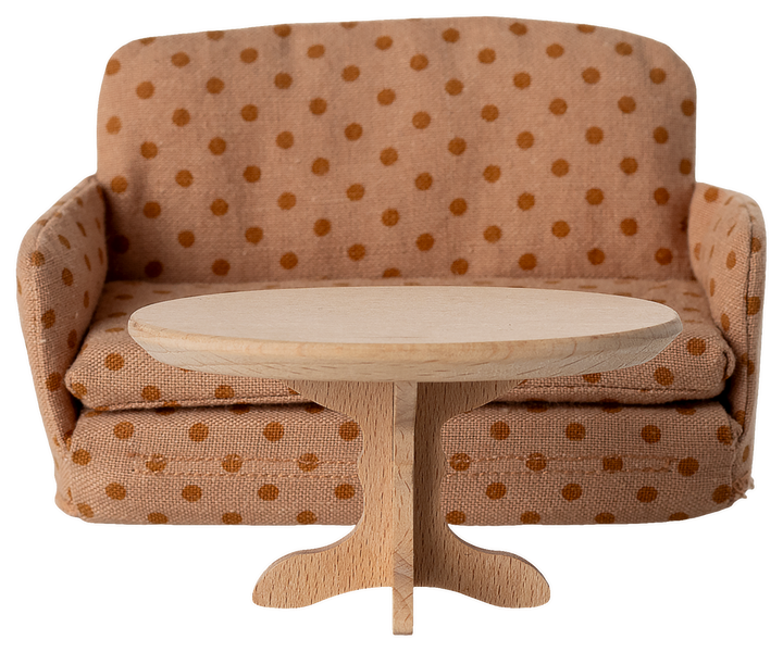 Maileg Miniature Mouse Oval Coffee Table – Natural