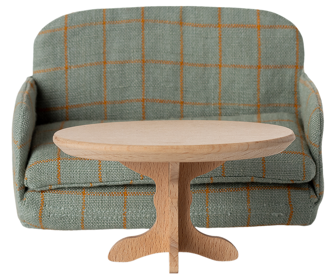 Maileg Miniature Mouse Oval Coffee Table – Natural