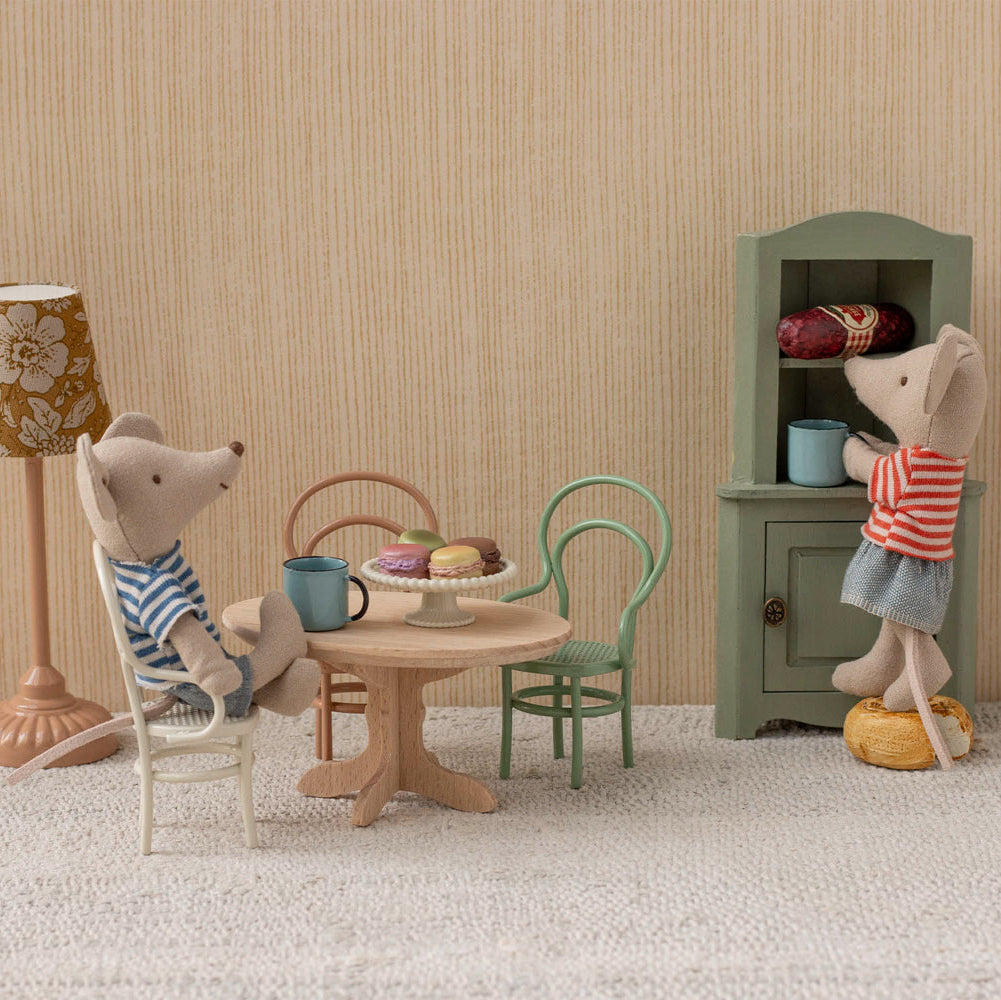 Maileg Miniature Mouse Oval Dining Table – Natural
