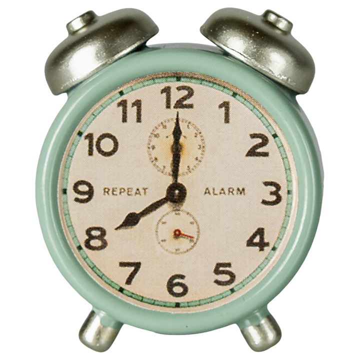 Maileg Miniature Mouse Alarm Clock – Mint