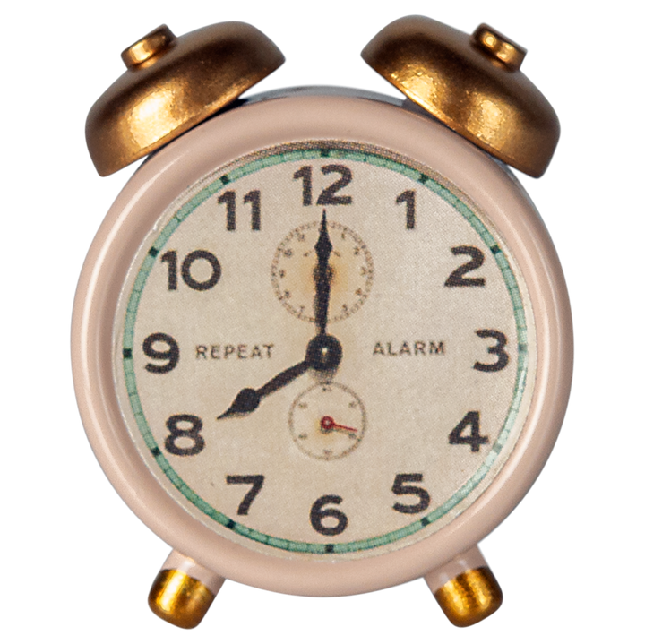 Maileg Miniature Mouse Alarm Clock – Powder
