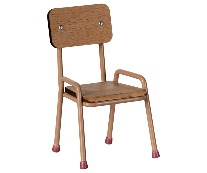 Maileg Miniature Mouse Chair – Dark Powder