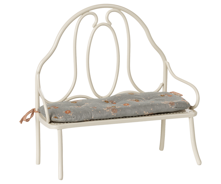 Maileg Miniature Mouse Vintage Bench – Off White