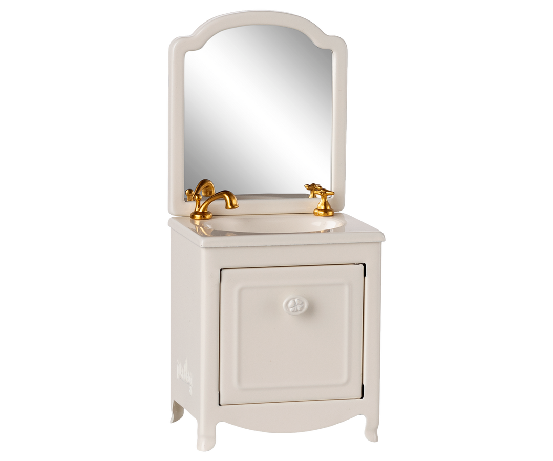 Maileg Miniature Mouse Sink Dresser – Off White