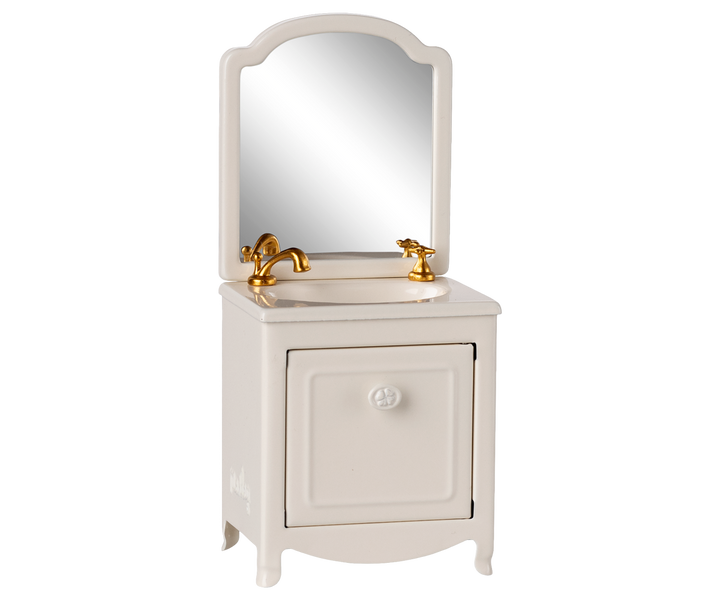 Maileg Miniature Mouse Sink Dresser – Off White