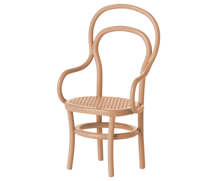 Maileg Miniature Mouse Vintage Chair – Dark Powder