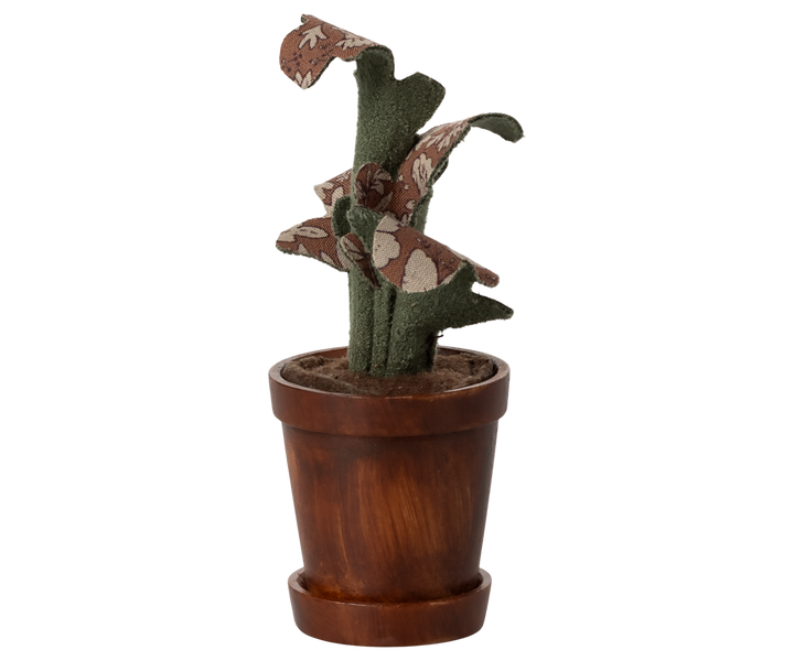 Maileg Miniature Mouse Flower Pot With Plant