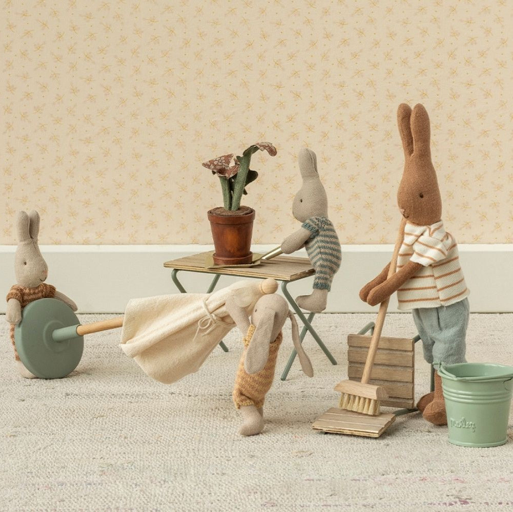 Maileg Miniature Mouse Flower Pot With Plant