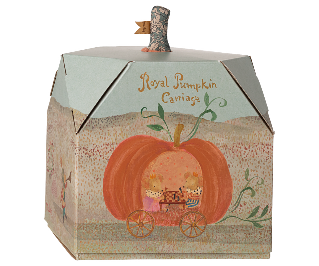 Maileg Miniature Mouse Pumpkin Carriage