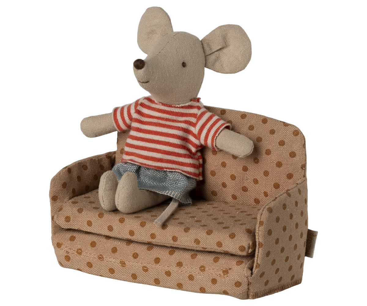Maileg Miniature Mouse Sofa Bed – Dots