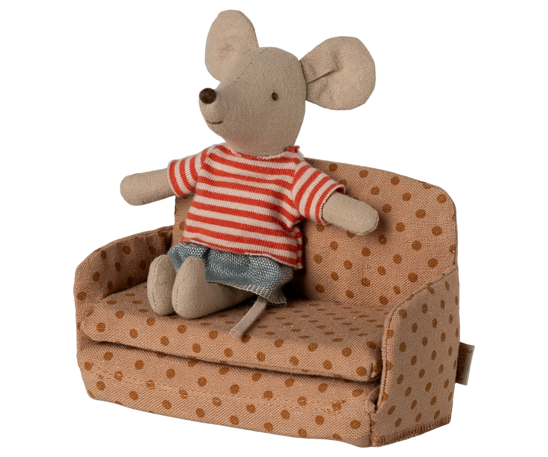 Maileg Miniature Mouse Sofa Bed – Dots