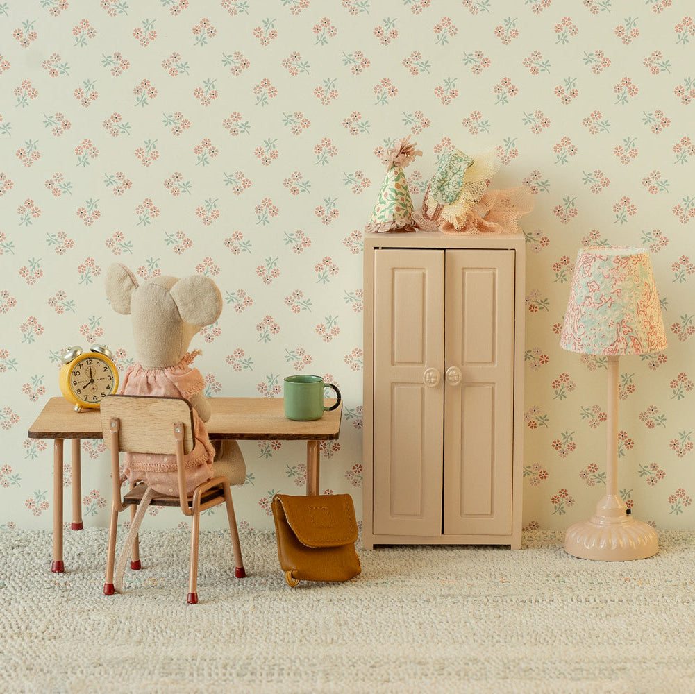 Maileg Miniature Mouse Wooden Closet – Light Rose