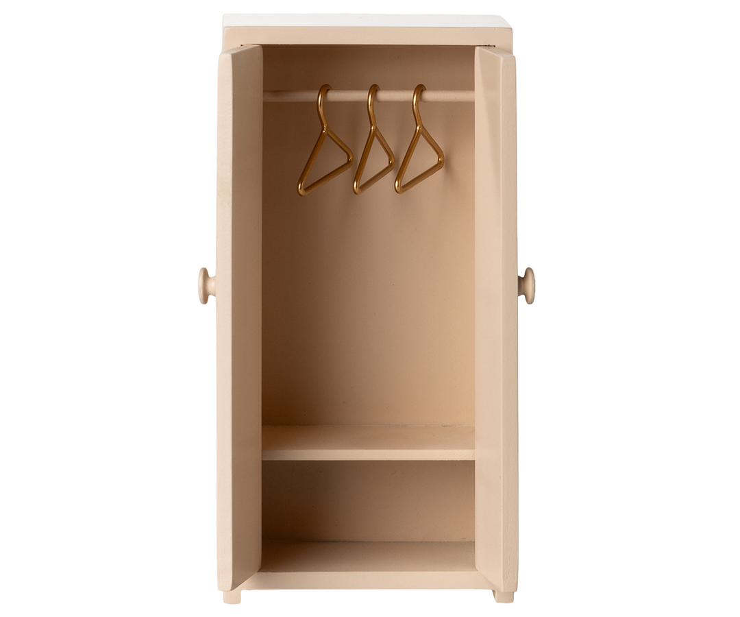Maileg Miniature Mouse Wooden Closet – Light Rose