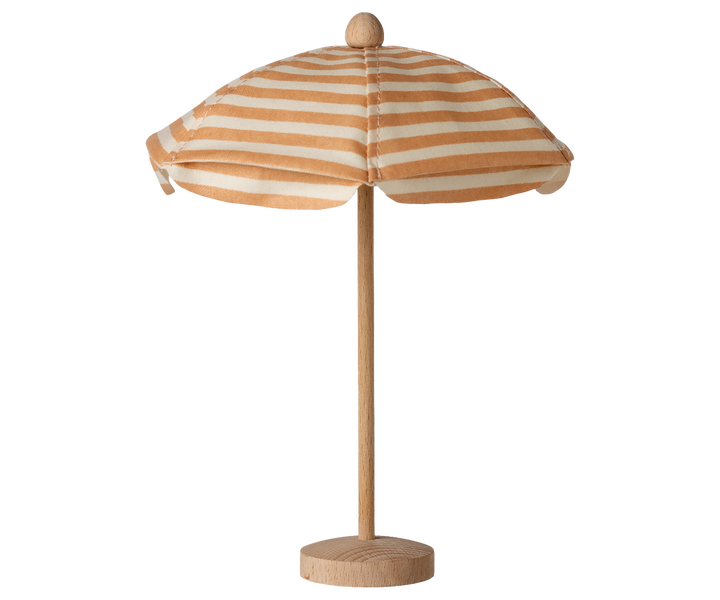 Maileg Miniature Mouse Beach Umbrella – Soft Coral