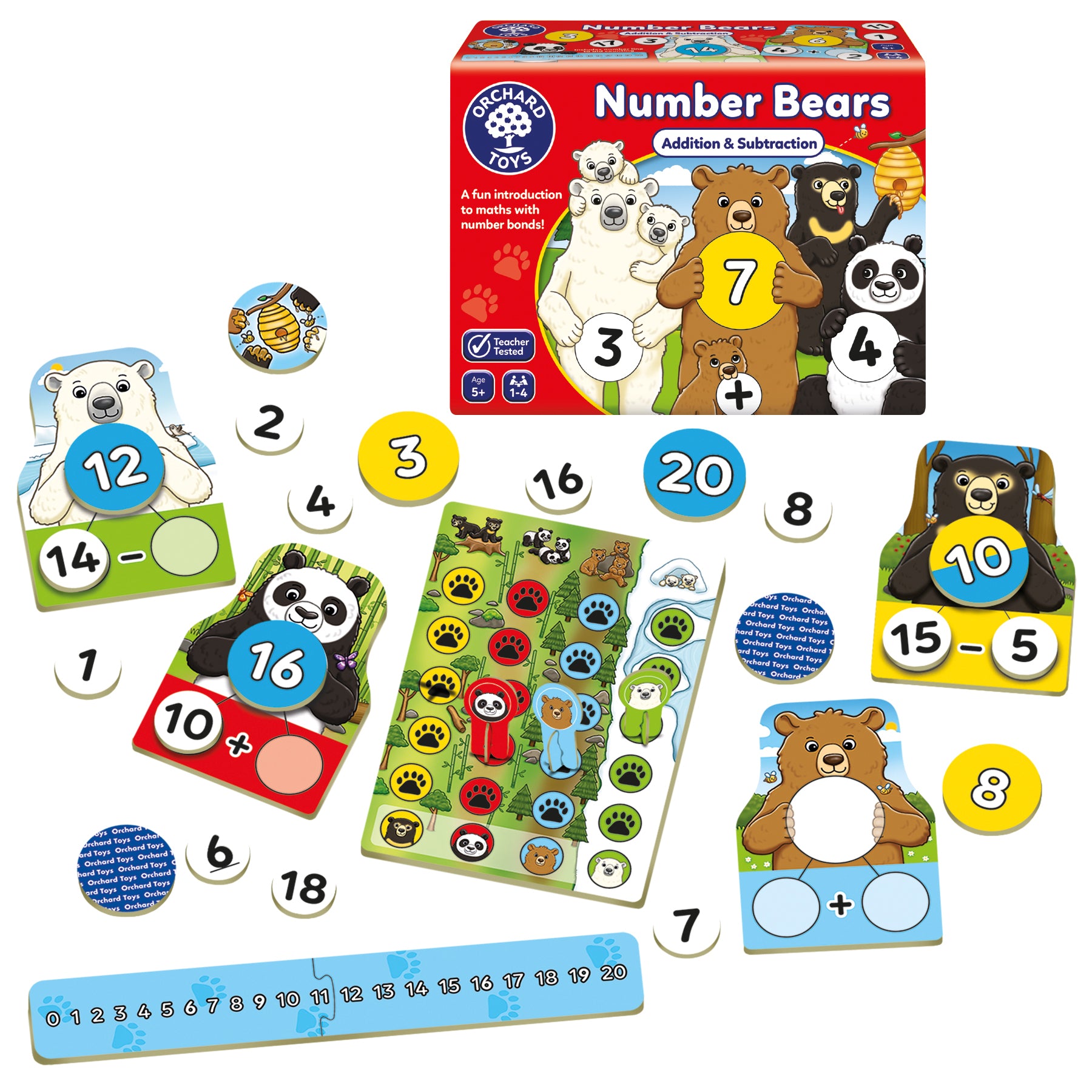 Orchard Toys Number Bears Game (Addition & Subtraction)