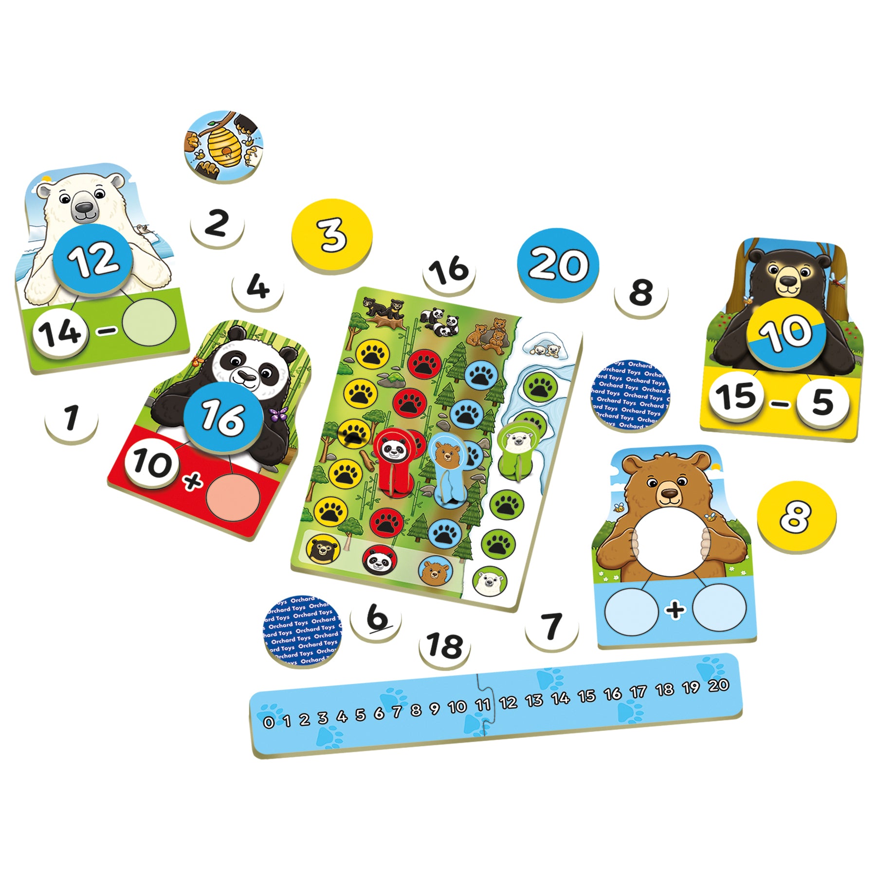 Orchard Toys Number Bears Game (Addition & Subtraction)