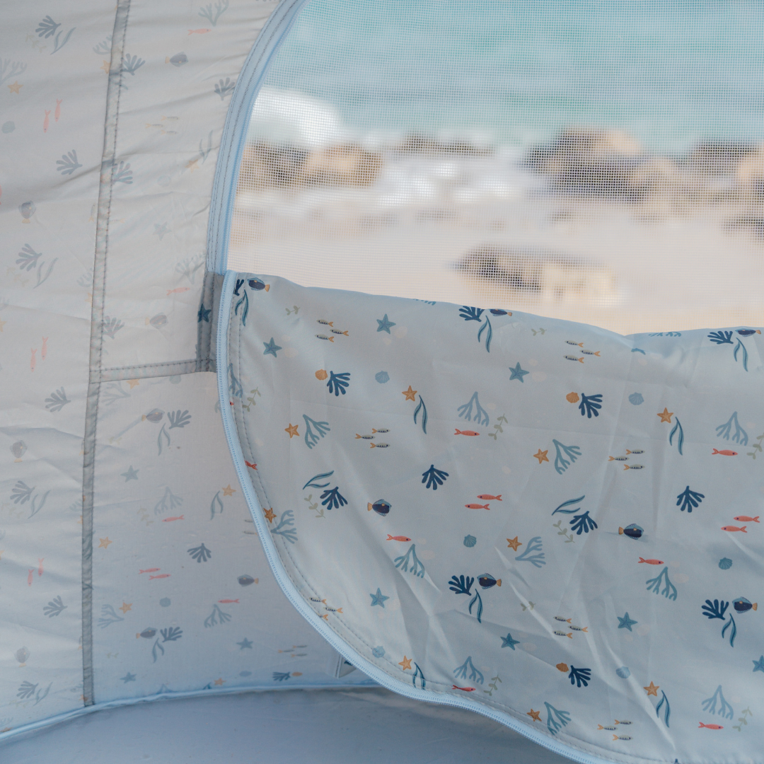 Pop-Up Beach Tent – Ocean Dreams Blue