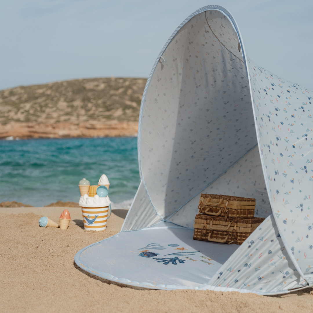 Pop-Up Beach Tent – Ocean Dreams Blue