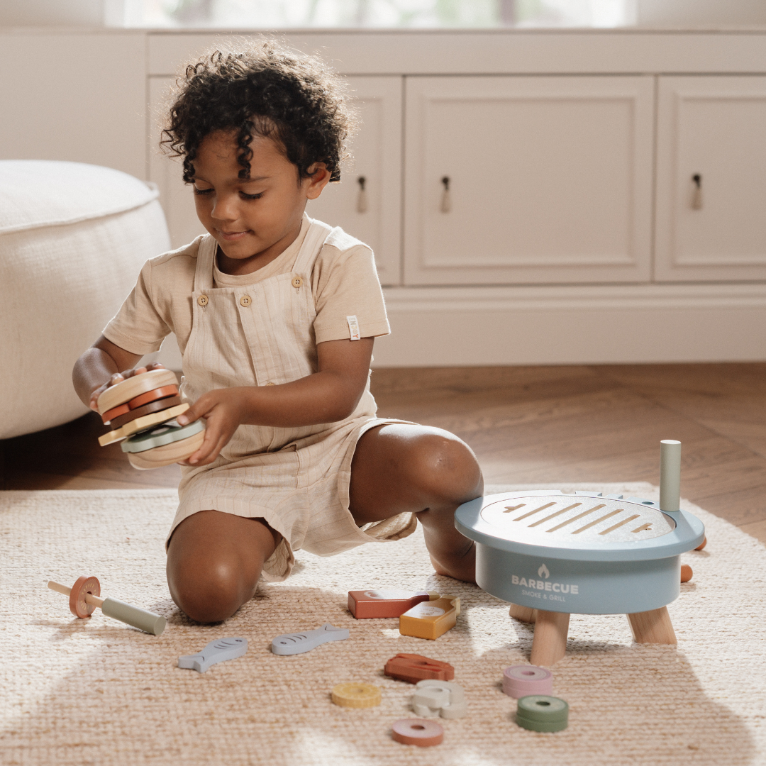 Little Dutch Wooden Barbecue Playset