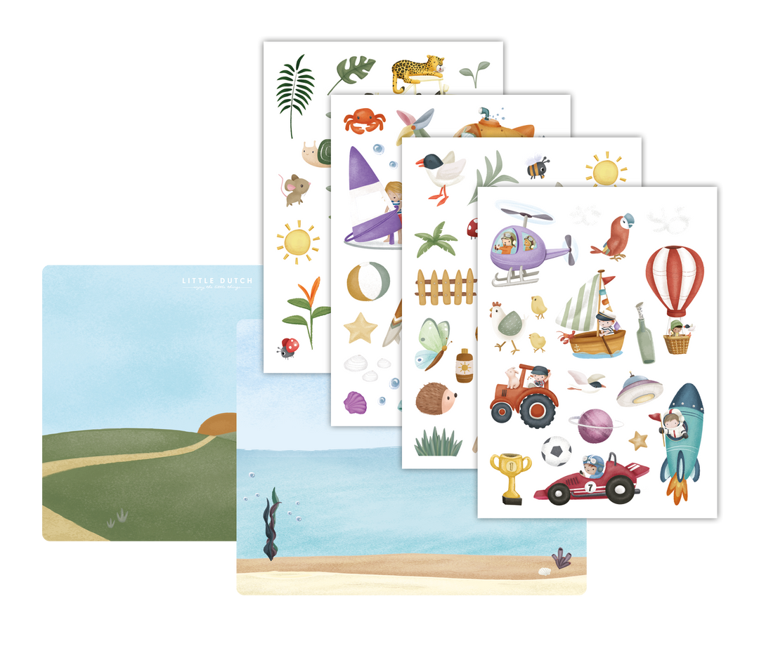 Little Dutch Reusable Stickers – Jim &amp; Friends