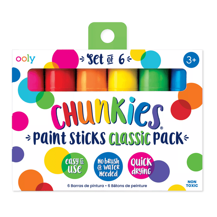 OOLY Chunkies Paint Sticks – Classic Pack (Set of 6)