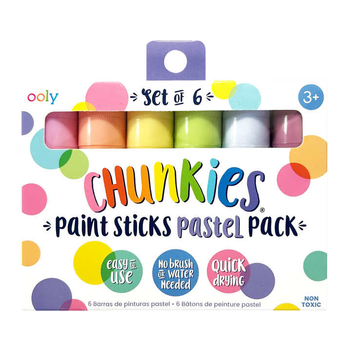 OOLY Chunkies Paint Sticks – Pastel Pack (Set of 6)