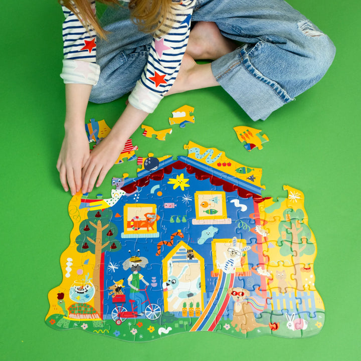 Floss &amp; Rock Pets Shaped Puzzle – 80 Piece