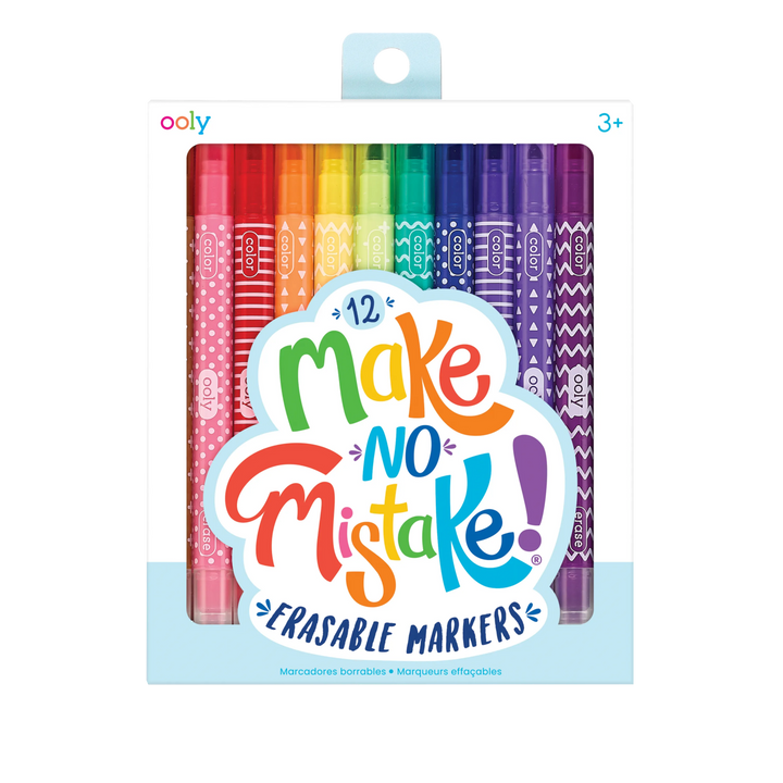 OOLY Make No Mistake! Erasable Markers (Set of 12)