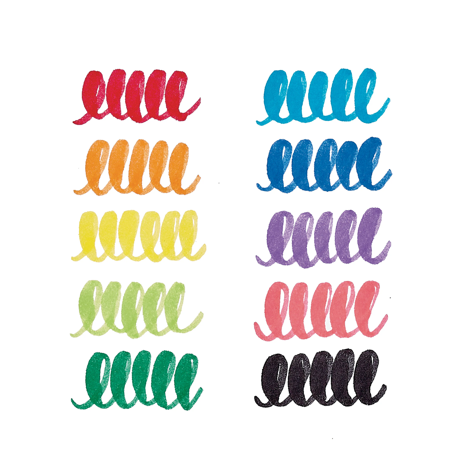 OOLY Big Bright Washable Brush Markers (Set of 10)