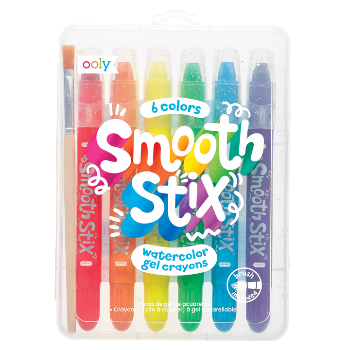 OOLY Smooth Stix Watercolour Gel Washable Crayons (Set of 6)