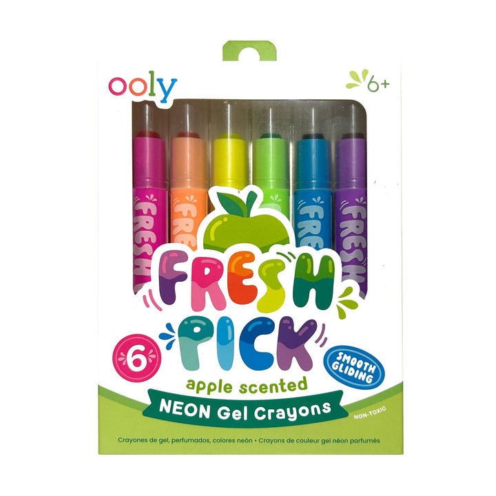 OOLY Fresh Pick Apple Scented Gel Crayons (Set of 6)
