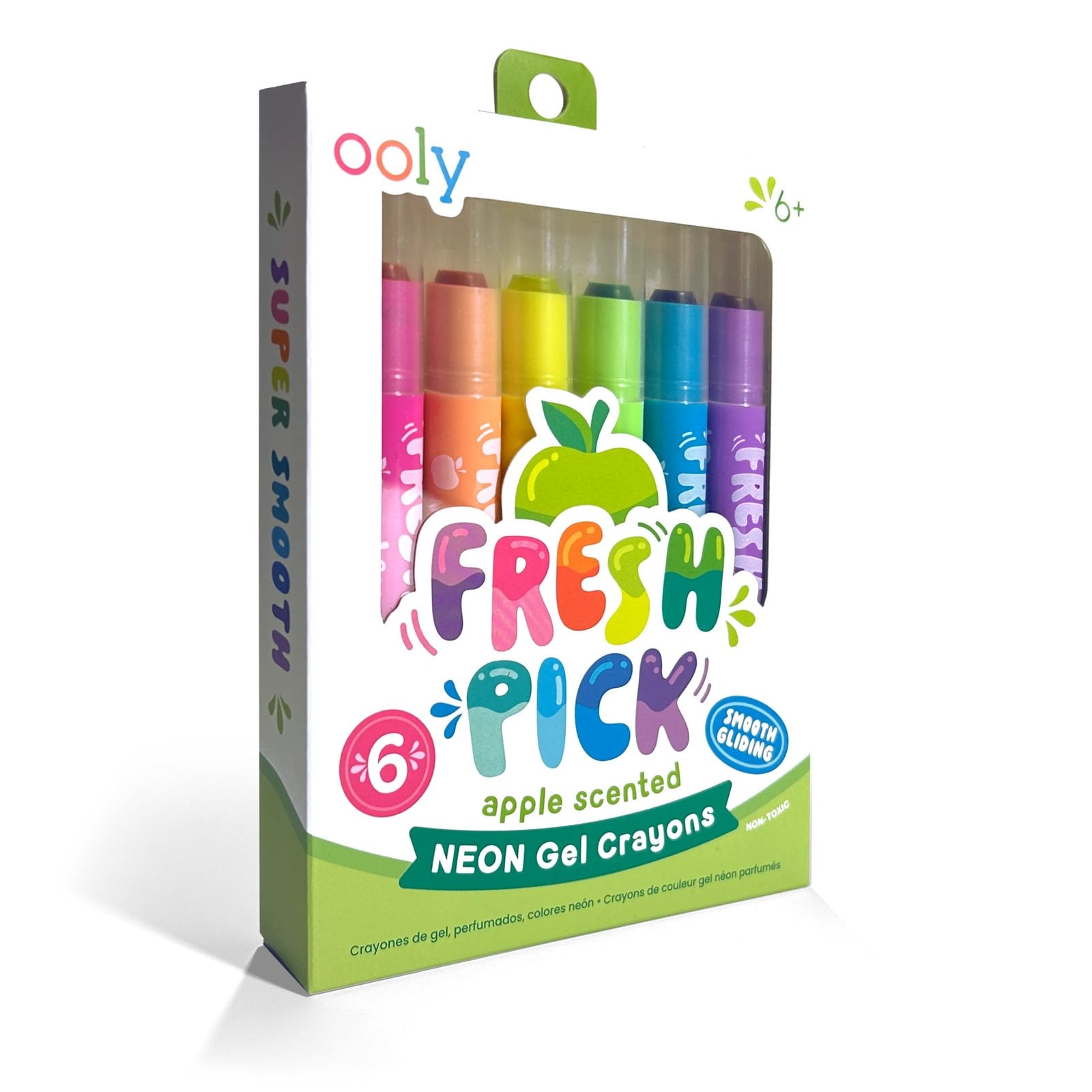 OOLY Fresh Pick Apple Scented Gel Crayons (Set of 6)