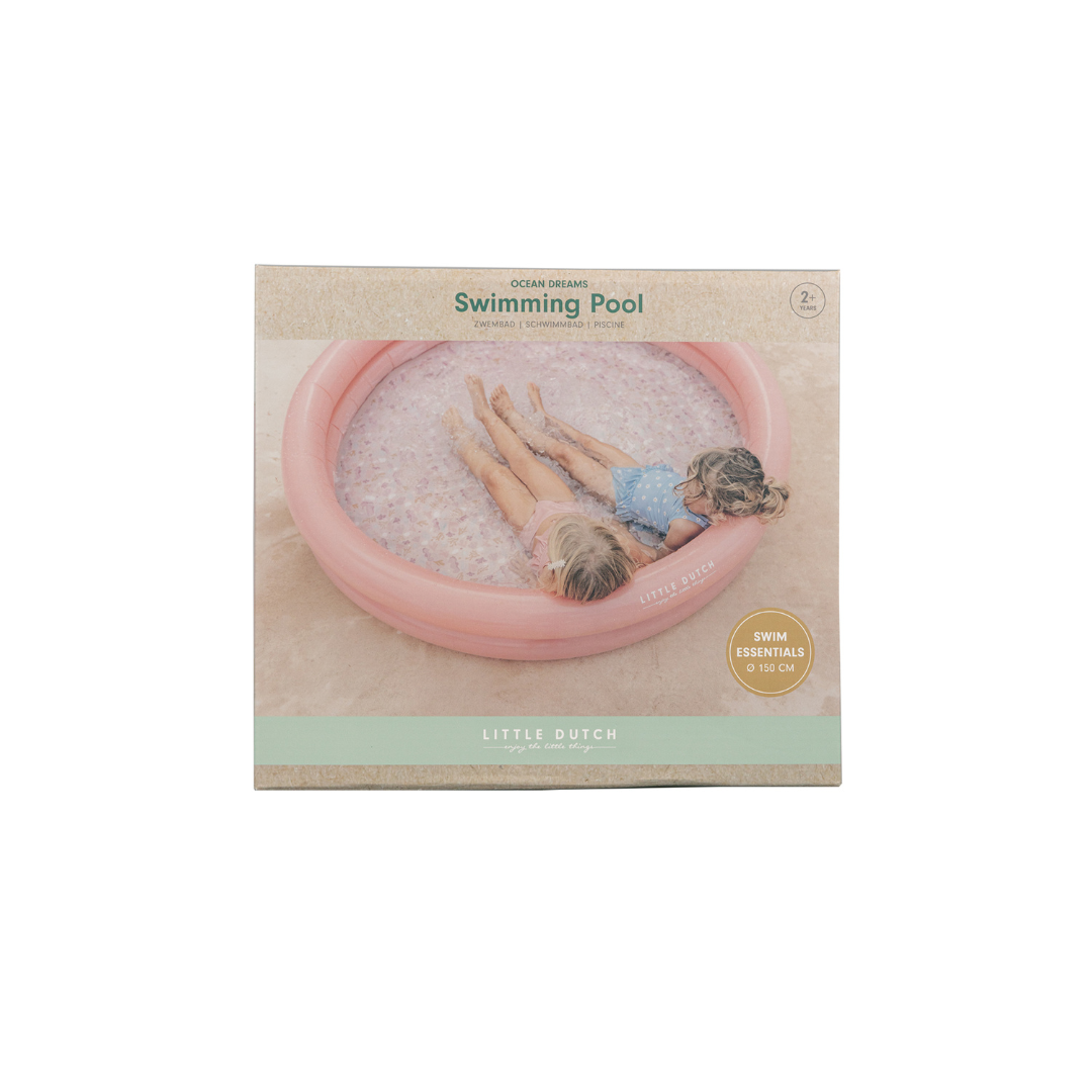 Little Dutch Inflatable Swimming Pool – Ocean Dreams Pink (150 cm)