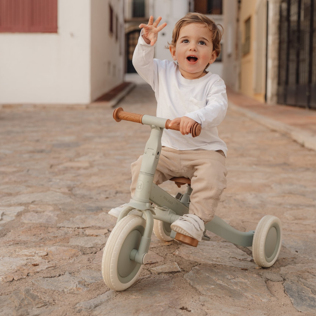 Little Dutch 4-in-1 Tricycle – Green Leaf