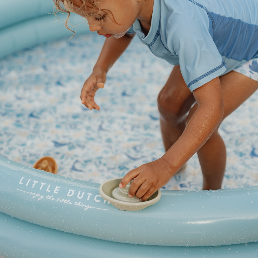 Little Dutch Inflatable Swimming Pool – Ocean Dreams Blue (150 cm)
