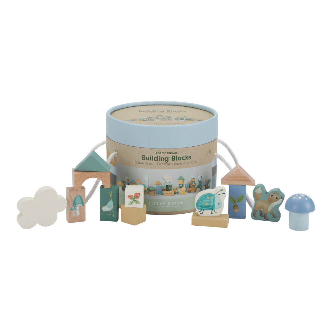 Little Dutch Building Blocks in Barrel – Forest Friends