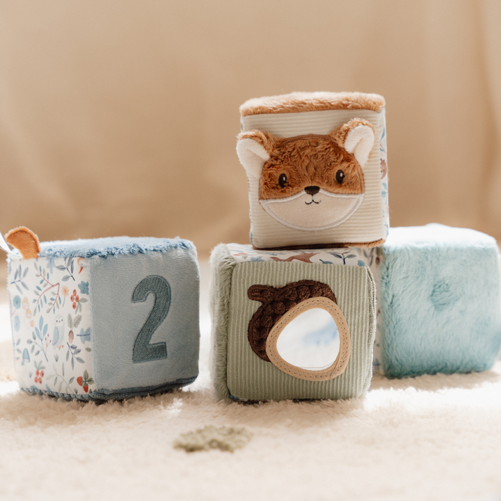 Little Dutch Soft Cubes – Forest Friends (Set of 4)