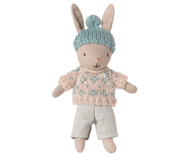 Maileg Winter Micro Rabbit – Mint