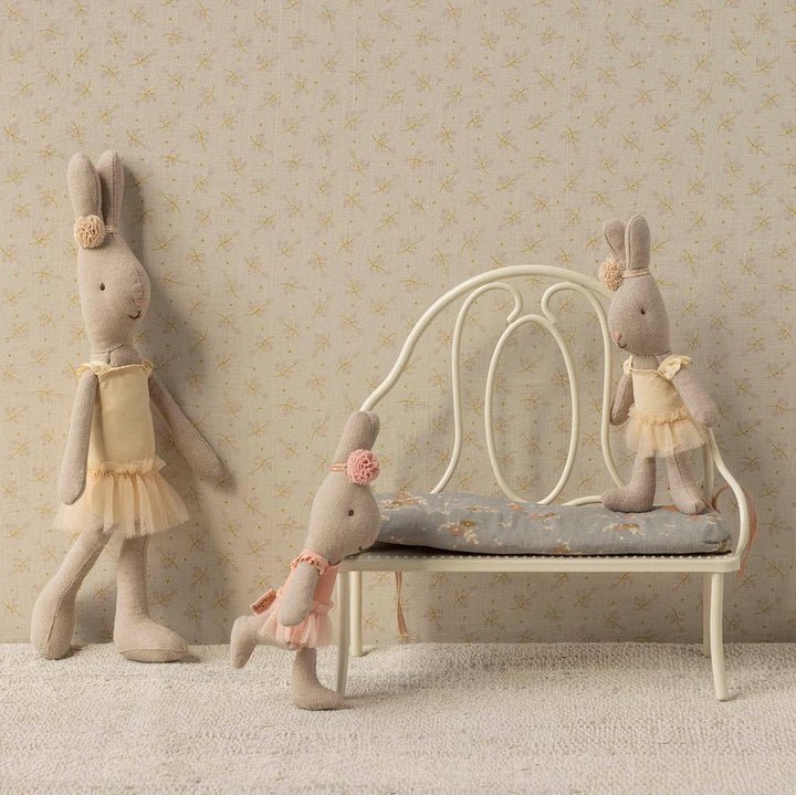 Maileg Micro Rabbit with Ballet Suit &amp; Skirt – Cream