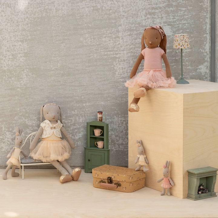 Maileg Micro Rabbit with Ballet Suit &amp; Skirt – Cream