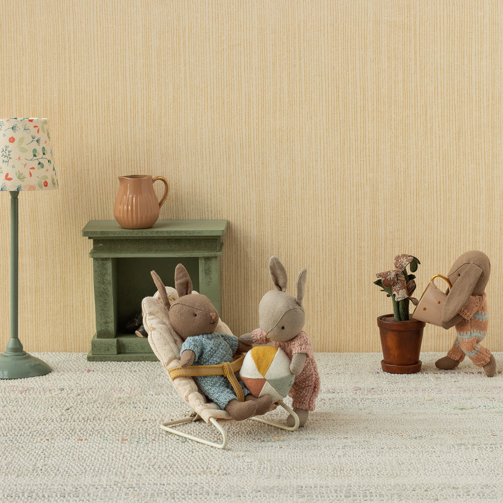 Maileg Micro Brown Bunny Set – Dusty Rose