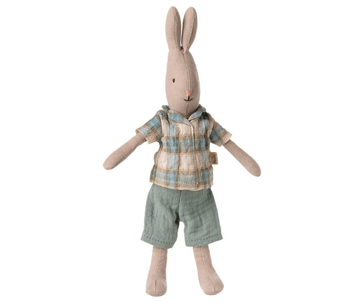 Maileg Classic Rabbit in Shirt &amp; Shorts (Size 1)