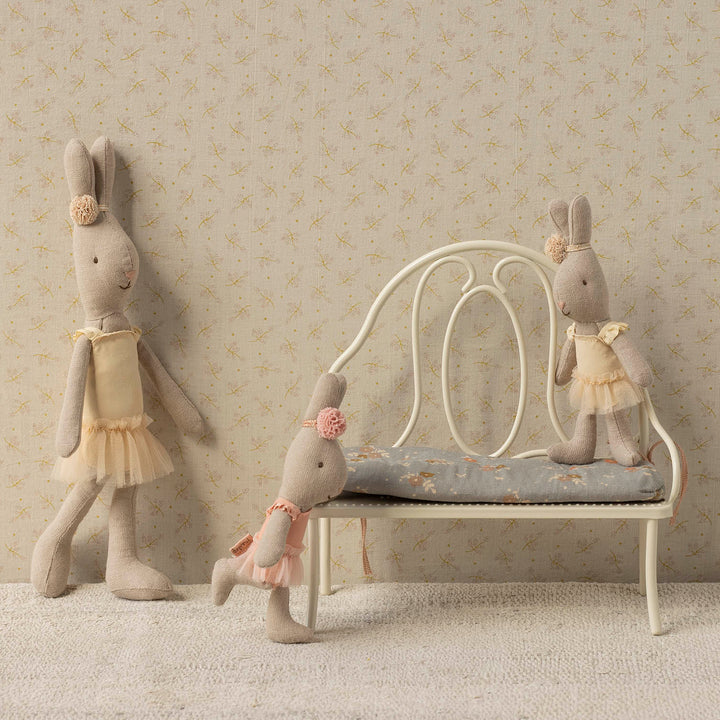 Maileg Rabbit with Ballet Suit &amp; Skirt – Cream (Size 1)