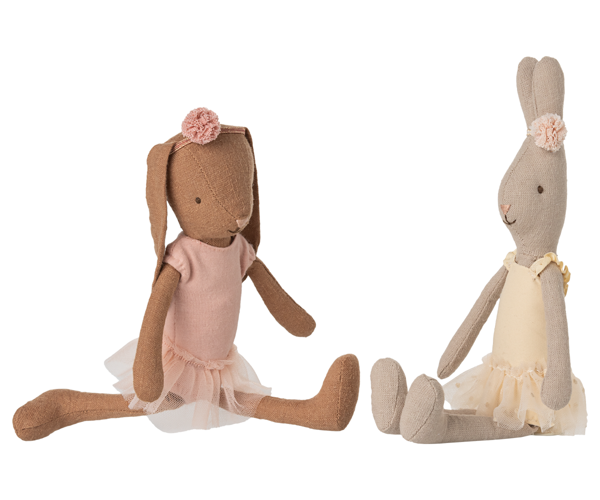 Maileg Rabbit with Ballet Suit & Skirt – Cream (Size 1)