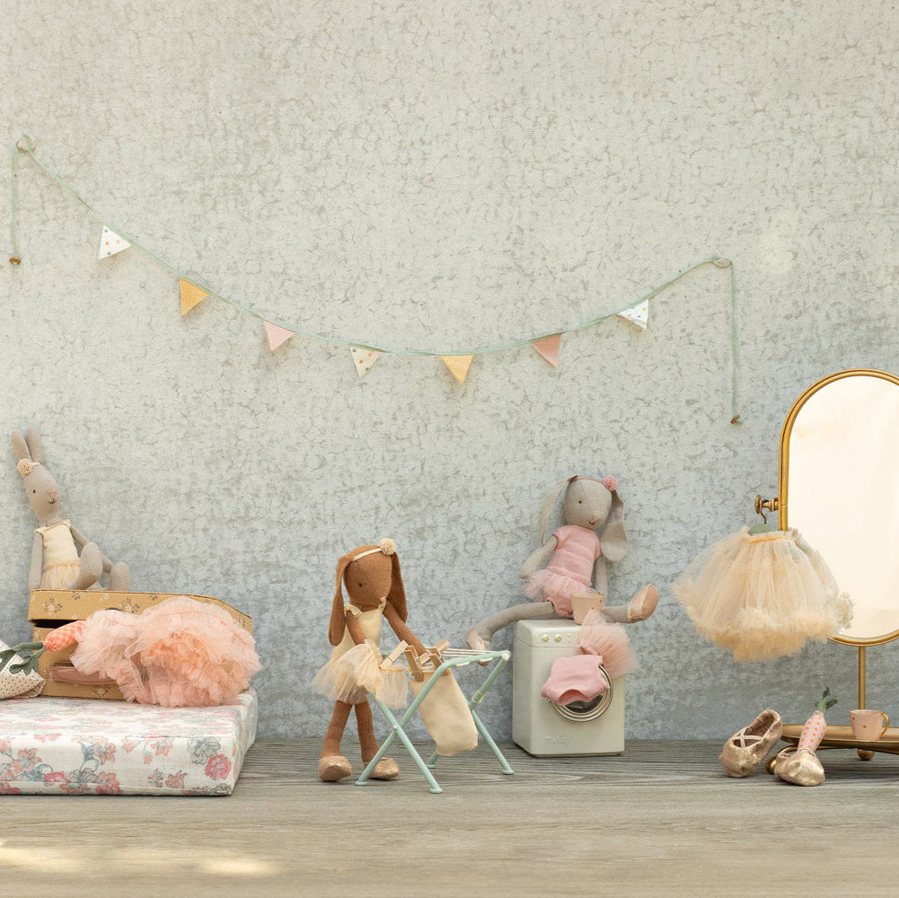 Maileg Classic Bunny in Rose Ballet Suit & Skirt (Size 2)