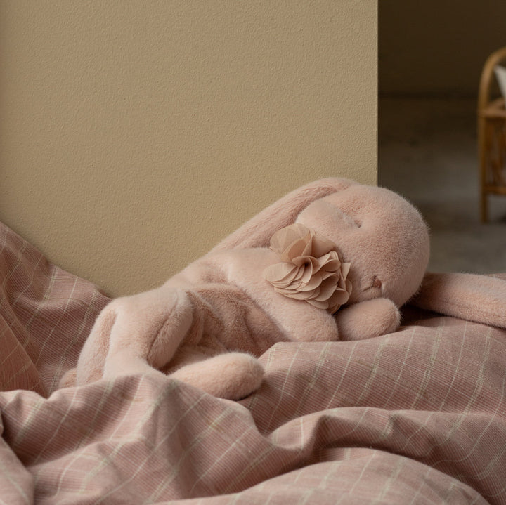 Maileg Small Sleeping Bunny Plush – Blush