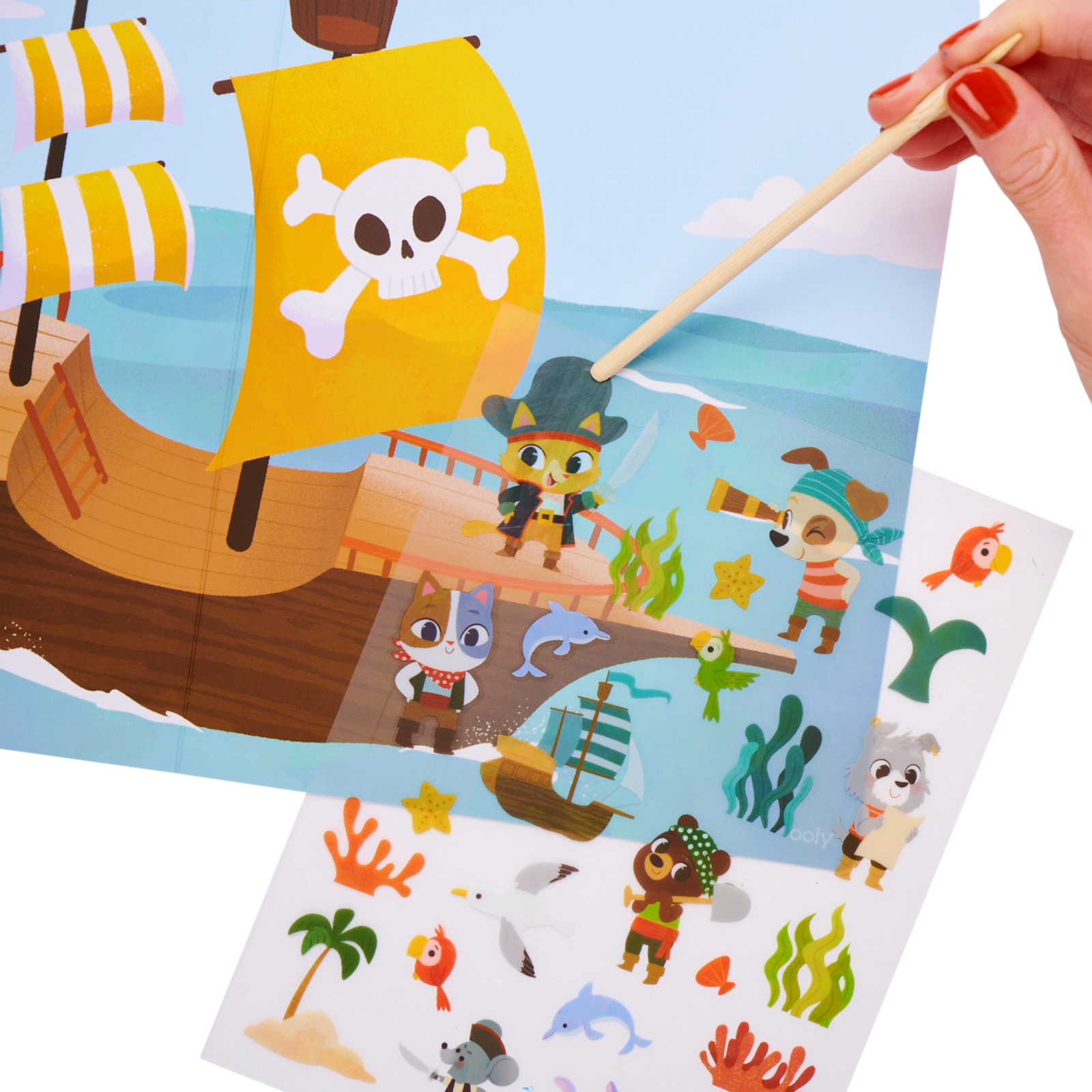 OOLY Set the Scene Transfer Stickers Magic – Ocean Adventure