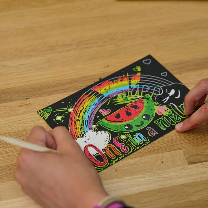 OOLY Scratch &amp; Scribble Mini Scratch Art Kit – Playful Pups