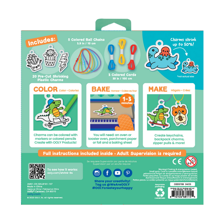 OOLY Shrink-its! DIY Shrink Art Kit – Fun Friends